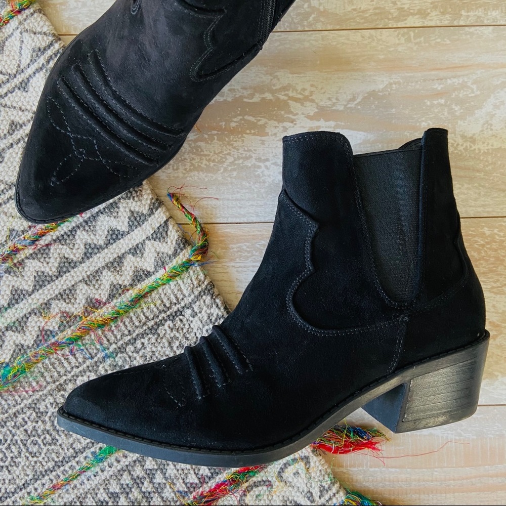 New Carlos Santana Montana Western black Bootie